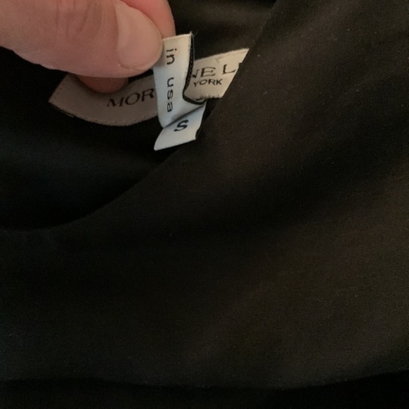 EUC Morgane Le Fay black silk cut out waist gathered dress - Picture 7 of 8